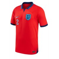 Koszulka piłkarska Anglia Kyle Walker #2 Strój wyjazdowy MŚ 2022 tanio Krótki Rękaw